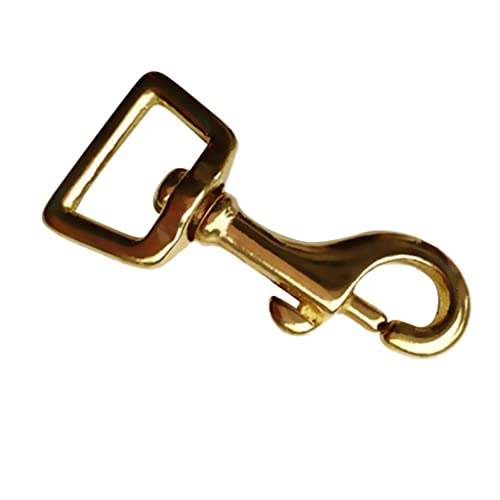 bnf® Solid Brass Square Swivel Trigger Clip Snap Hook Bag Clasp Key Chain 14x58mm | Water Sports | Scuba & Snorkeling | Other Scuba & Snorkeling