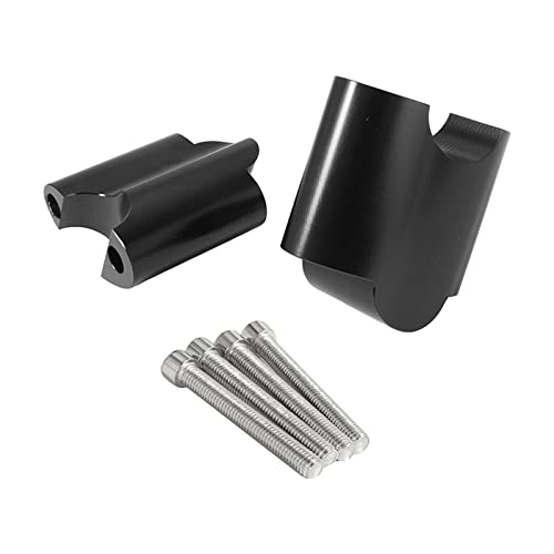 UJEAVETTE 2Pcs Handlebar Riser Clamp for XL 1200x Forty-Eight 2010-17 Black