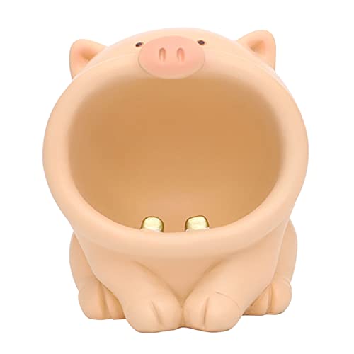 MYADDICTION Resin Animal Ashtray Centerpiece Statue for Indoor Outdoor Desktop Mens Gift Light Pink