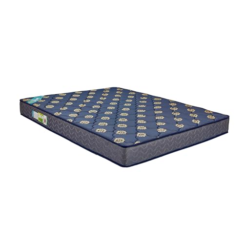 Skyfoam Spring Mattress Single Bed, Multi-Layer Soft PU Foam Mattress, 6 Inch Bed Mattress, Soft & Bouncy | 5 Year Warranty (72x36x06 Inches, Blue)