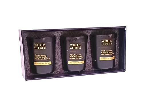 The Decor Affair Luxurious Gift Box with 3 Votive Candles, Offering an Enduring and Serene Radiance for Long-Lasting Moments of Tranquility.