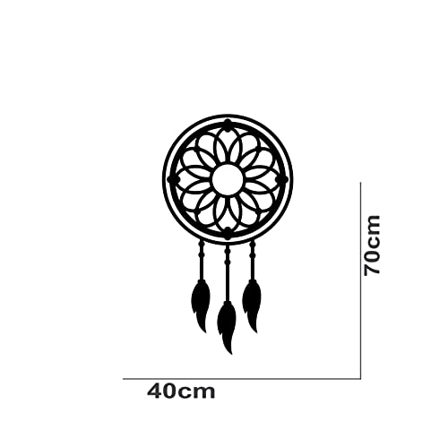 VVWV Dream Catcher Wall Stickers for Living Kids Girls Boys Bedroom Home & Kitchen Hall Wall Vinyl Decor L x H 40 x 70 Cms