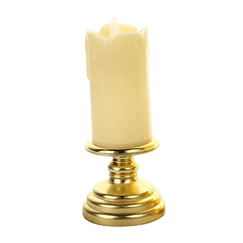 ATORSE® Flameless Candle Flickering Votive Candles Tealight Decor for Desk Festival 7Cmx16Cm