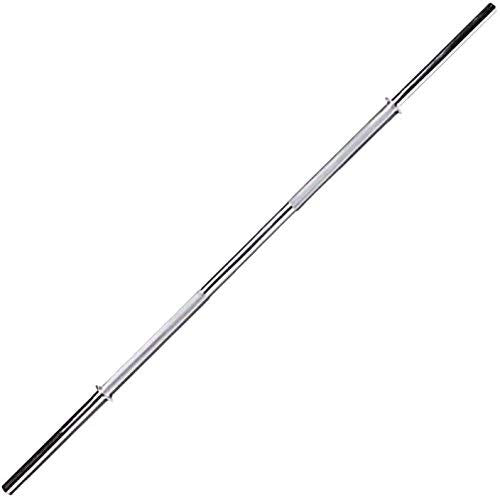 Compass Sports Solid Chrome 19 mm Thickness Barbell Bar 4 feet Standard Straight Weight Bar with 2 Locks