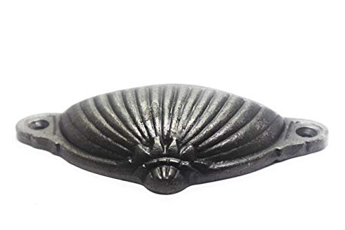 Tall Handle Antique Decorative Cast Iron Metal Wardrobe Handles Interior or Exterior Gates, Shed, Cabinet, Windows |-Set of 2