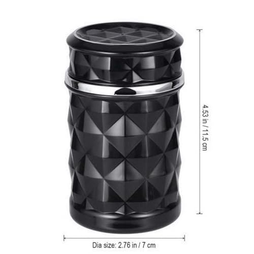 KRIAA ENTERPRISE Cigarette Ashtray with Lid –Durable, Rust-Proof, and Easy to Clean - Non-Tip, Durable, Windproof Design for Home, Office, or Garden Use