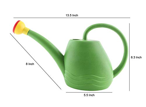 DIVINE TREE (1.8 L)Plastic Green Watering Can with Sprayer for Plants/Garden | Indoor Outdoor Watering Can | Sprinkler for Plants Seed Germination | Hand Held Sprayer | Watering Wand & Bottles For Garden