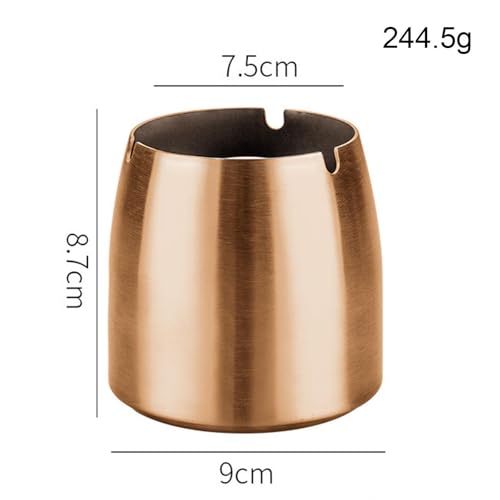 Tapered Ash Holder Portable Stainless Steel Ashtray for Villas Outdoor Patio rose gold|Home & Garden|1 Stainless steel ashtray