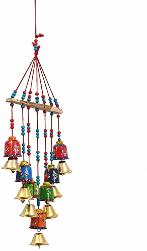 Brothers Creation Handcrafted Rajasthani Bells Design Wall Hanging Decorative wind chimes home Décor