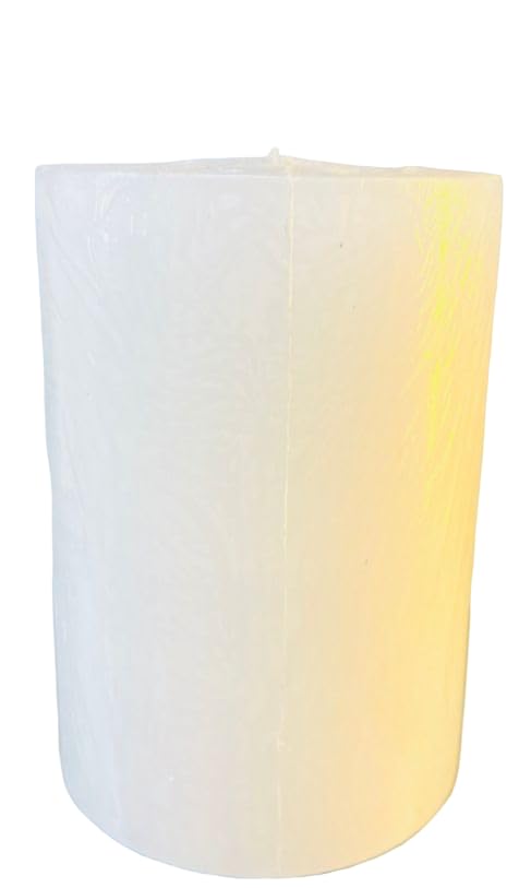 SKGCANDLES Unscented White Pillar Candle 3x6 Inch Size Smokeless & Dripless Candle 10 Hours Burning Time Decoration, Best Gift, Celebration & Everyday use (White, Pack of 2)