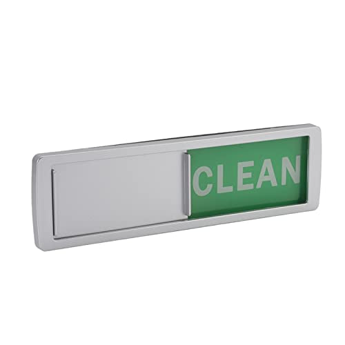 Ubersweet® Dishwasher Magnet, Clear Text Intimate Gift Practical Dishwasher Magnet Clean Dirty Sign Beautiful Appearance for Home (Silver (Red and Green))