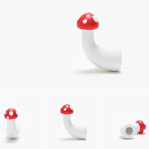 3D Solid Red Mushroom Fridge Magnets Creative Designed Resin Refrigerator Magnets Personality Home Decorations Refrigerator Magnetic Board