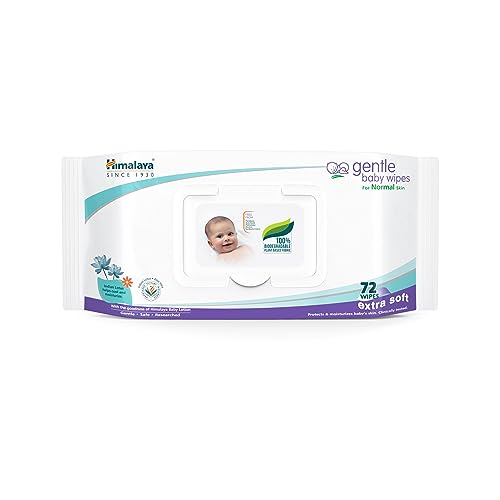 Himalaya Gentle Baby Wipes, 72 Wipes