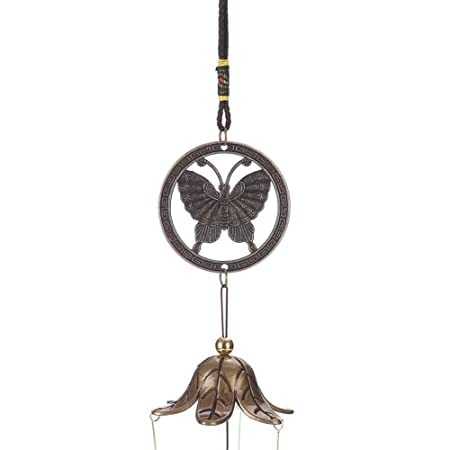 SETHI TRADERS | Metal Wind Chimes for Home Balcony Garden Positive Energy, Home Decor Hanging Long Brass Bells Gifts for Loved Ones 9 Bells