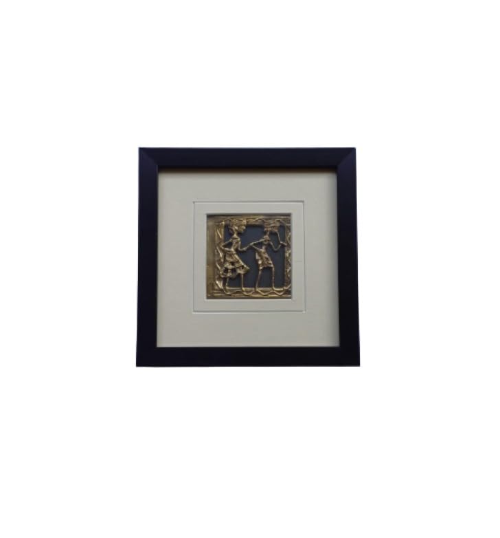 K GALLERY Brass Dhokra art Frames For Wall Decoration Home Office and Gallery - NO-03A