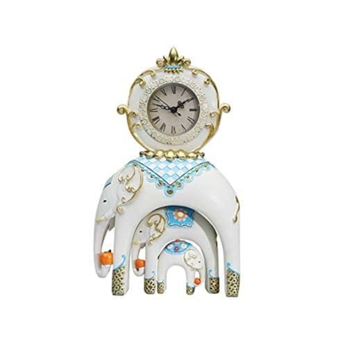 Resin Decor Family showpiece Elephant Clock Set of 3 for Living Room House Warming Wedding