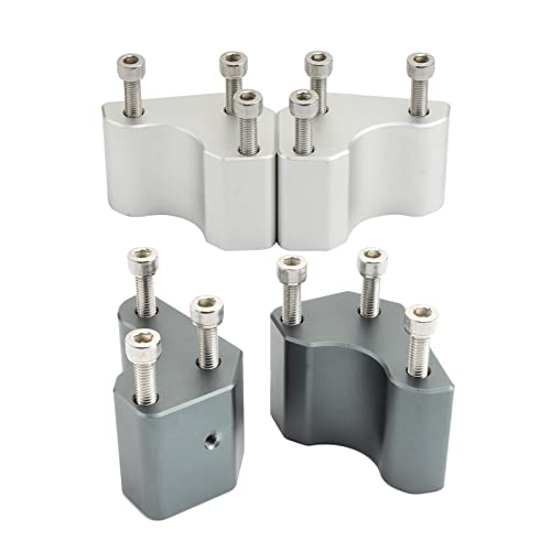 UJEAVETTE Aluminum Handlebar Risers for GTR1400 Easy Install Silver