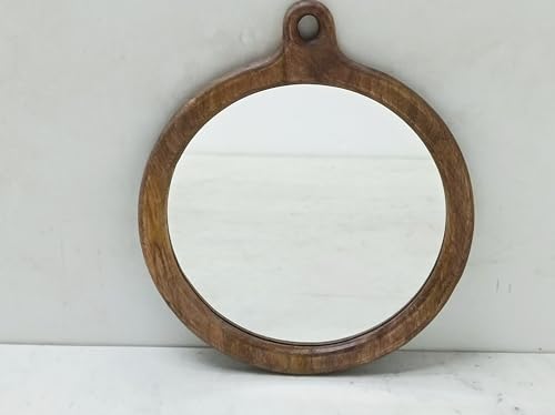 Wall Mirror for Living Room, Black (Brown)