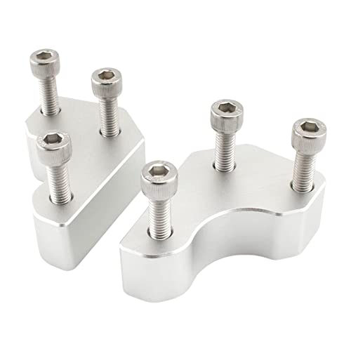 ATORSE Motorcycle Handlebar Risers Kit for Gtr1400 2008-2022 Increased 25Mm Argent | 1 Handlebar Riser Kit