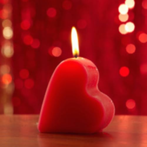 100% Pure Wax Light Scented Designer Heart Shape Red Candle for Home Decoration/Diwali Decoration/Romantic Dinner/Spa Candle/Valentine Candle/Birthday Candle,12 Hours Burn Time, Pack of 1