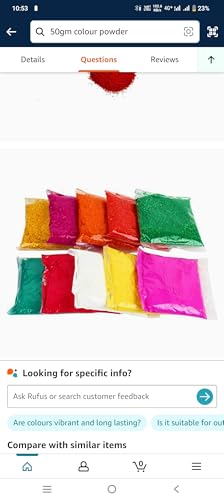 Rrk Rangoli colour powder (50gm*10pkt) 500gms