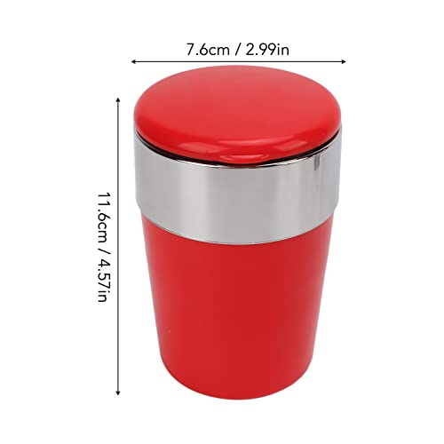 Windproof Ashtray, Outdoor Ashtray Windproof Rain Proof ABS Stainless Steel for Party (Red)