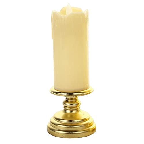 CALANDIS® Flameless Candle Flickering Votive Candles Tealight Decor for Desk Festival 7Cmx18Cm | 1 Flameless Candle Light