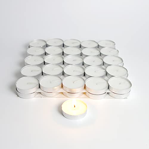 DEOHAM Unscented Smokeless Handmade Decorative Tea Light Candles, Small Votive Mini Tealight Candles for Home Decoration, Weddings, Dinner & Emergencies (500 Pcs)