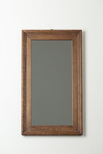 WoodIdea Natual Mango Wood Mirror Frame Natural Polish 60 X 90 Cm Only Frame with Out Mirror