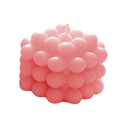 SECRET DESIRE Scented Candles Geometry Bubble Candles for Office Christmas Photo Props Pink