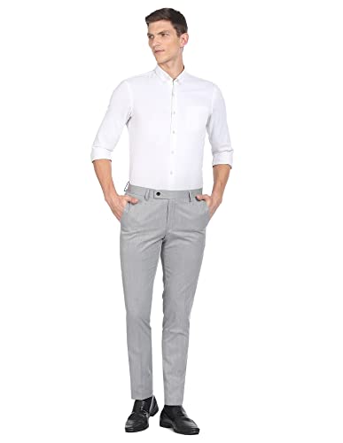 Arrow Light Grey Formal Trouser (ARADOTR2418_36)