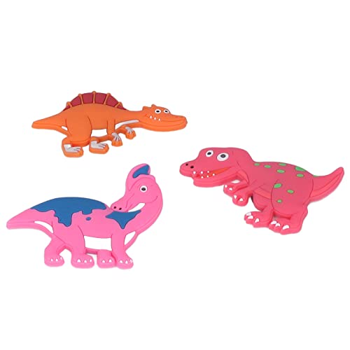 Ubersweet® Dinosaur Refrigerator Magnets, Refrigerator Magnets Glossy Appearance PVC Resin Glue for Kitchen for Toys for Magnetic Objects