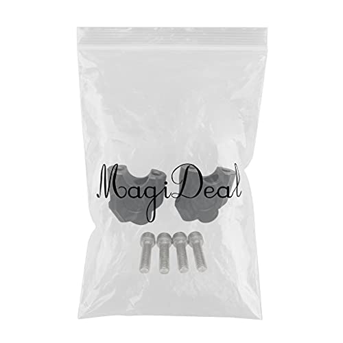 UJEAVETTE 7/8" 22mm Motorcycle ATV Dirt Bike Motocross Handlebar Risers Black