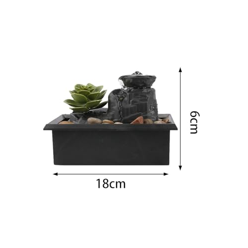 ATORSE® Tabletop Fountain Gifts Stress Relieving Chinese Tabletop Waterfall Fountain 002