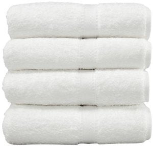 RBK Cotton Bath Towels 400 GSM (Set of 4, White)