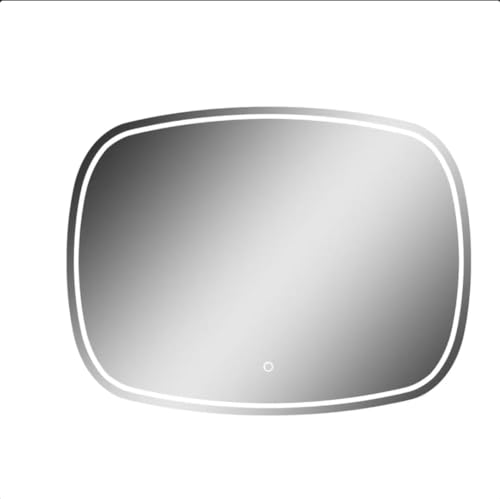 TINITALO Bathroom LED Mirror Home Mirror Wall Mirror with Touch Sensor, 3 Light Effects, Glass, Rectangular LED-71 (24 x 30 Inch)