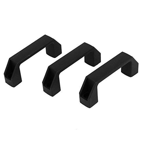 Echocart Cabinet Cupboard Gate Door 110mm Length Pull Handles Black 3pcs