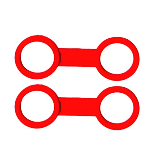 THE STYLE SUTRA®2 Pieces Universal Scuba Diving Silicone Snorkel Keeper Holder Red