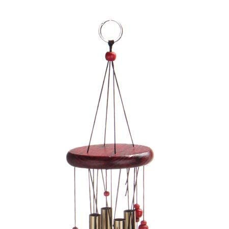 SHANOL - Alluminium Pipe with Bells Wind Chime for Bedroom Living Room Home Decor (Lenght - 12 inch)