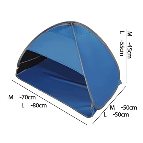 Calandis Beach Tent Garden Sun Canopy Screen Shade UV Protector Black Tape Blue