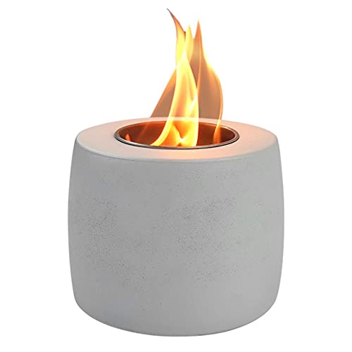 ATORSE® Tabletop Bioethanol Fireplace Hot Bowls Pot Bowl Pot Fireplace for Camping Grey