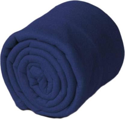 IVAZA 300 TC All Season Solid/Plain Lightweight Polar Fleece Double Bed Blanket (230 x 230 cm) Blue Blanket Double IV2