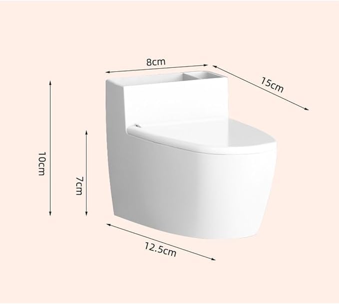Vroxy Wall Mounted Toilet-Shape Ashtray for Cigarettes for Indoor Outdoor, Punch Free Stainless Steel Cigarette Bin with Lid Adhesive Ashtray for Cigarette Smokers (1Pcs)