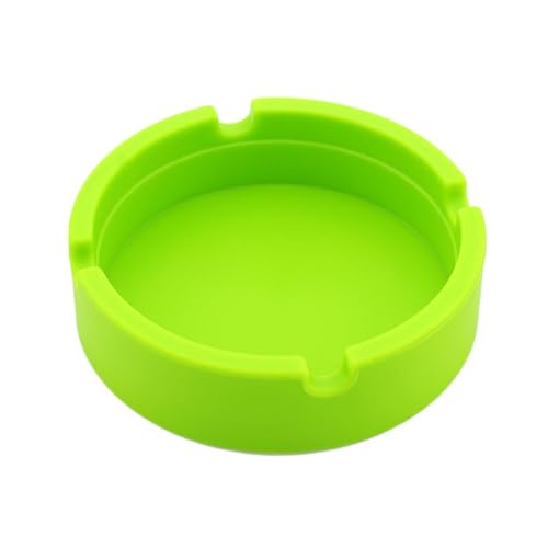 SECRET DESIRE™ Round Silicone Ashtray Smoking Cigar Holder for Tabletop Office Green