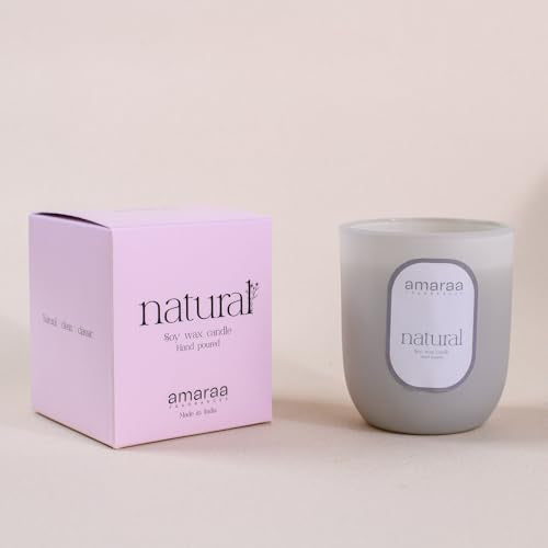 Amaraa Fragrances Cloudy Comfort Jar Scented Candle Aromatherapy, Hand-Poured Natural Soy Wax, Long-Lasting Fragrance for Home and Office (Citrus Zest)