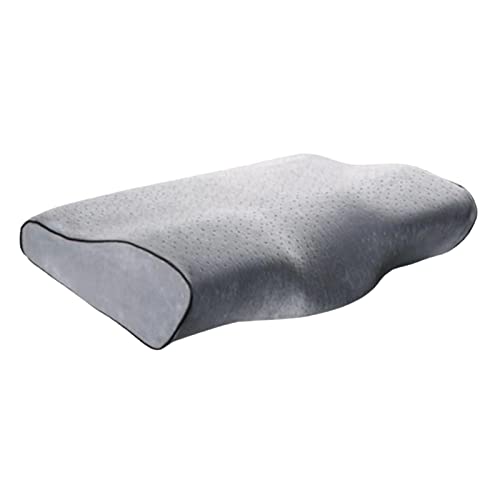 CALANDIS® Butterfly Design Memory Pillow Ergonomic Contour for Side Sleepers Sleeping Gray | 1 Piece Memory Pillow