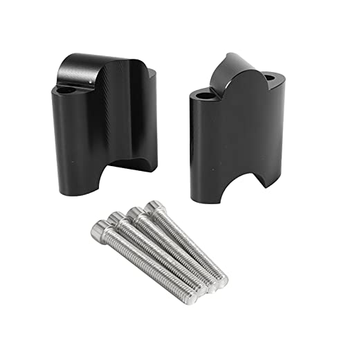 UJEAVETTE 2Pcs Handlebar Riser Clamp for XL 1200x Forty-Eight 2010-17 Black