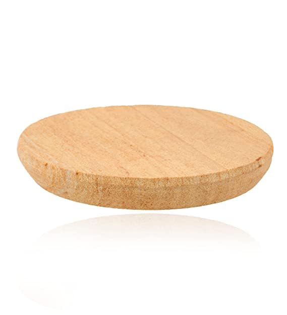 TENFIT Chandan Rubbing Stone chakla Pata with White Sandalwood Stick [Safed Chandan ] -6 inch for Pooja patha, Tilak Havan