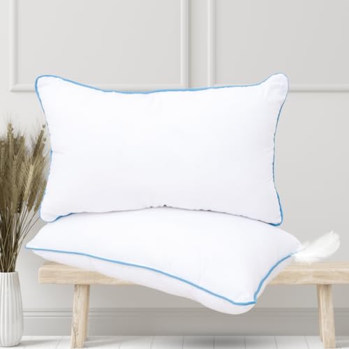 RoyalMantle Premium Ultra Soft Micro Fiber Hotel Quality Pillow White 16x24 Inch (Pack of 4)