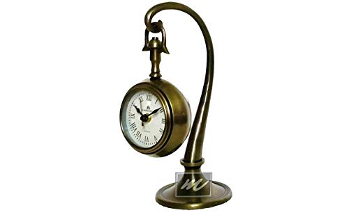 U.K MART New Simple Look Antique, 12 Inches Moon Stand Table Clock